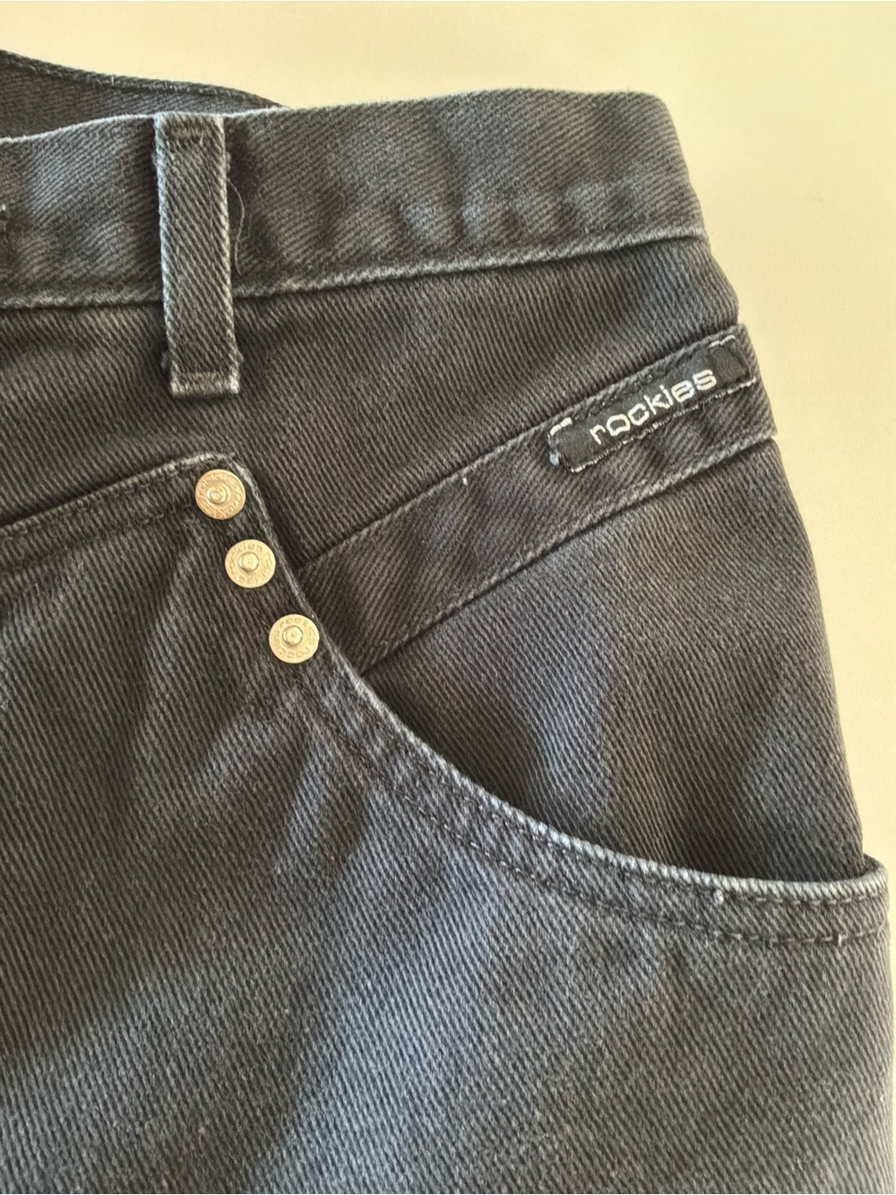 Rockies Women's Black Jeans - Classic Straight Fit Vtg 80s or 90s